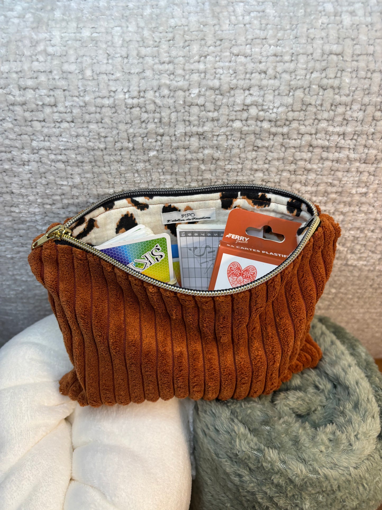 Pochette zipée Alexandra