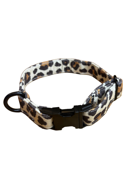 Collier tissu Bertille - réglable S/M et renforcé