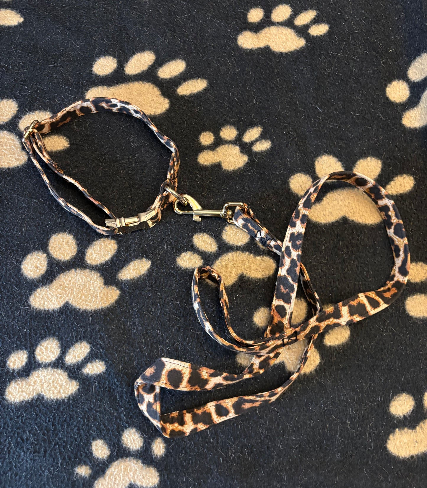 Collier tissu Capucine - réglable M/L et renforcé