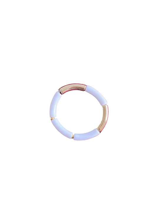 Bracelet blanc et doré