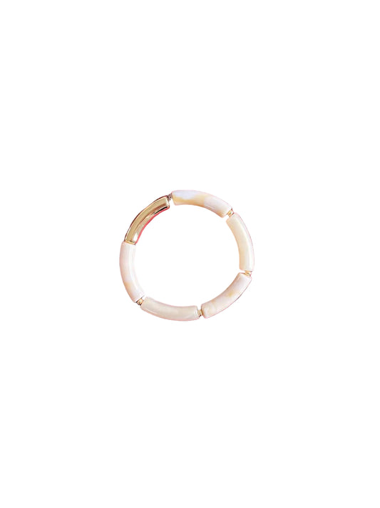 Bracelet beige marbré