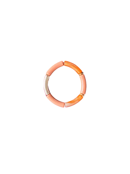 Bracelet rose orangé