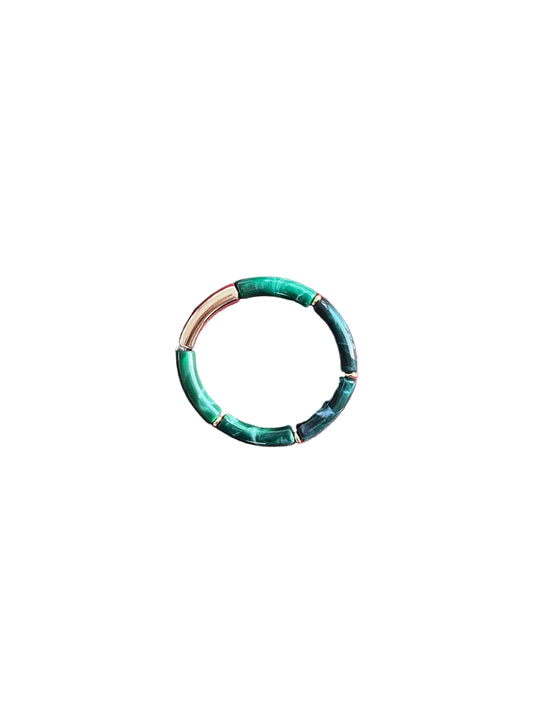 Bracelet nuances de vert