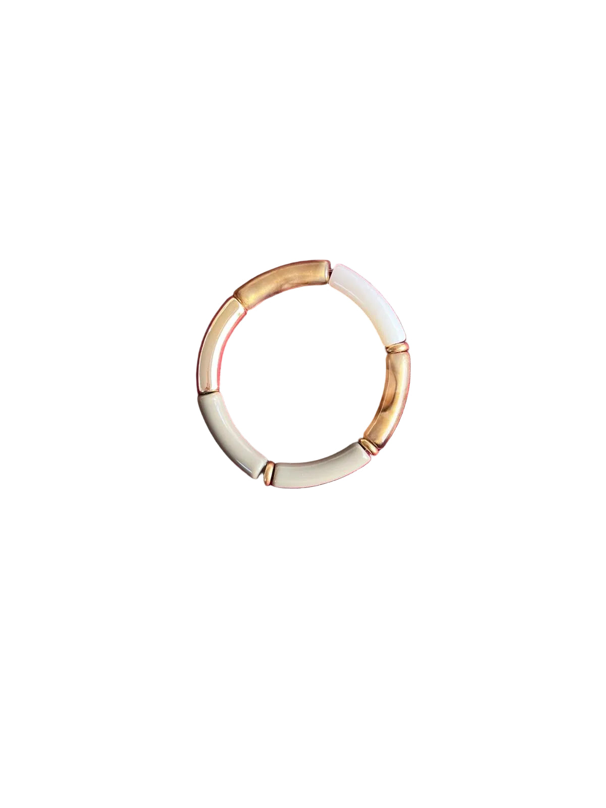 Bracelet nuances de kaki et ivoire