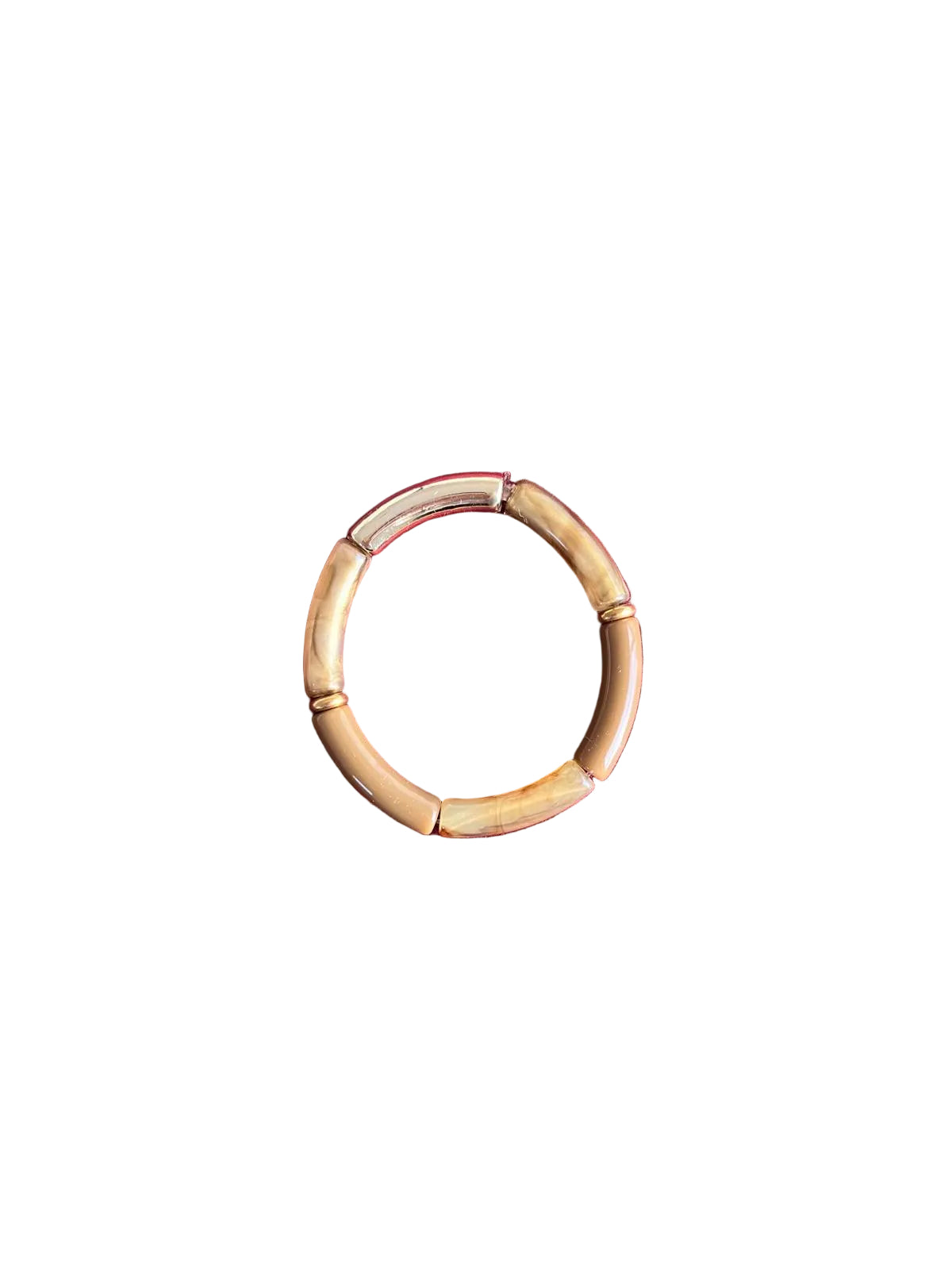 Bracelet nuances de marron et doré