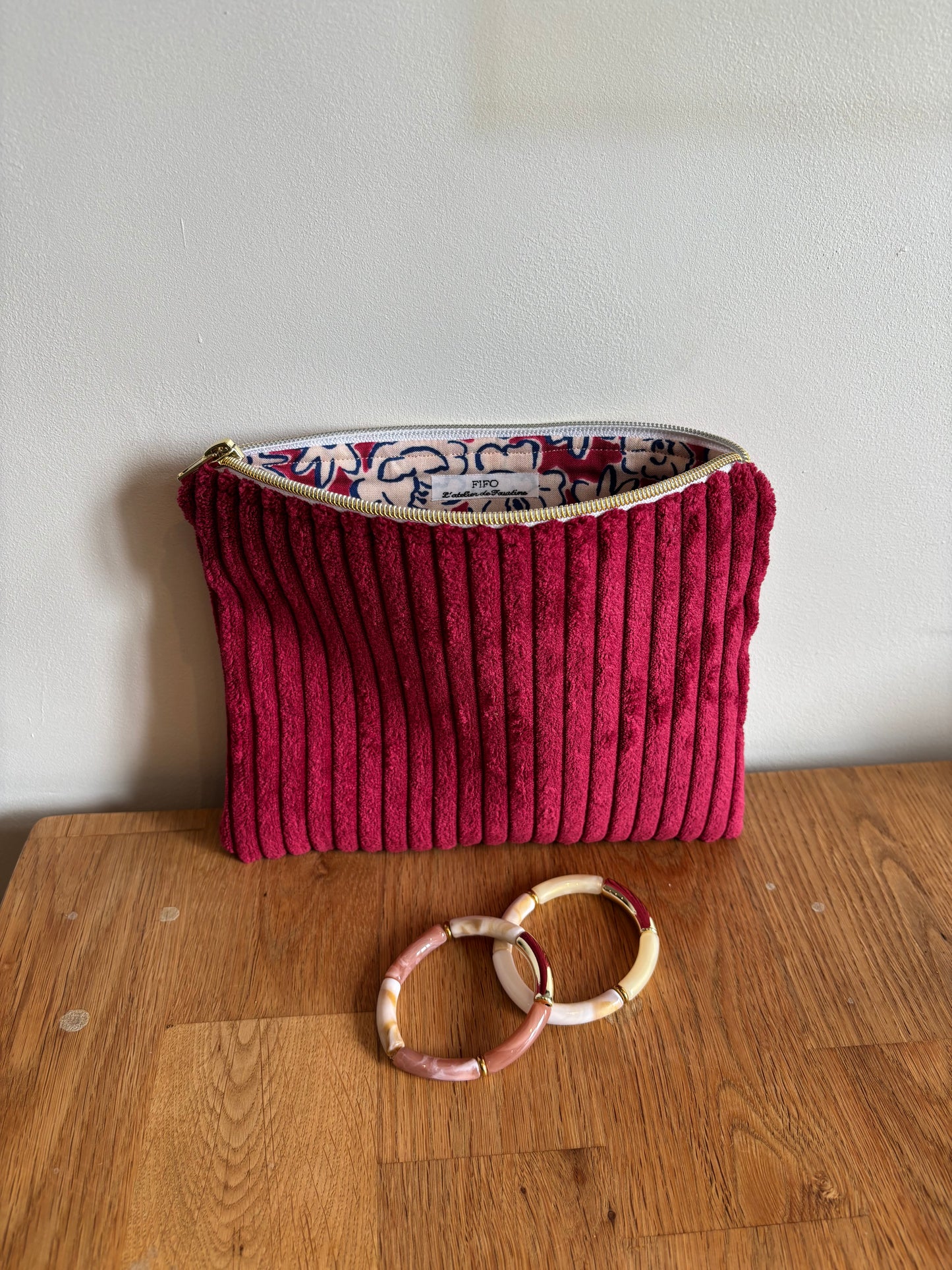 Boxe Grand Amour fuchsia fleuri