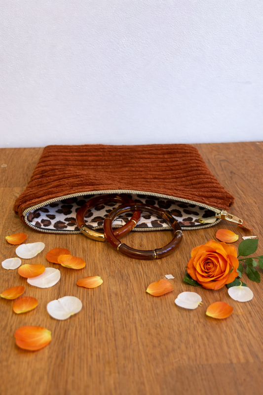 Box Grand Amour orange léopard