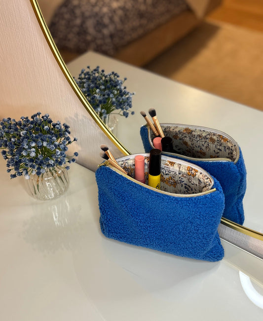 Pochette zipée Marine
