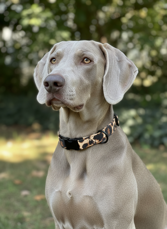 Collier tissu Capucine - réglable M/L, renforcé et imperméable