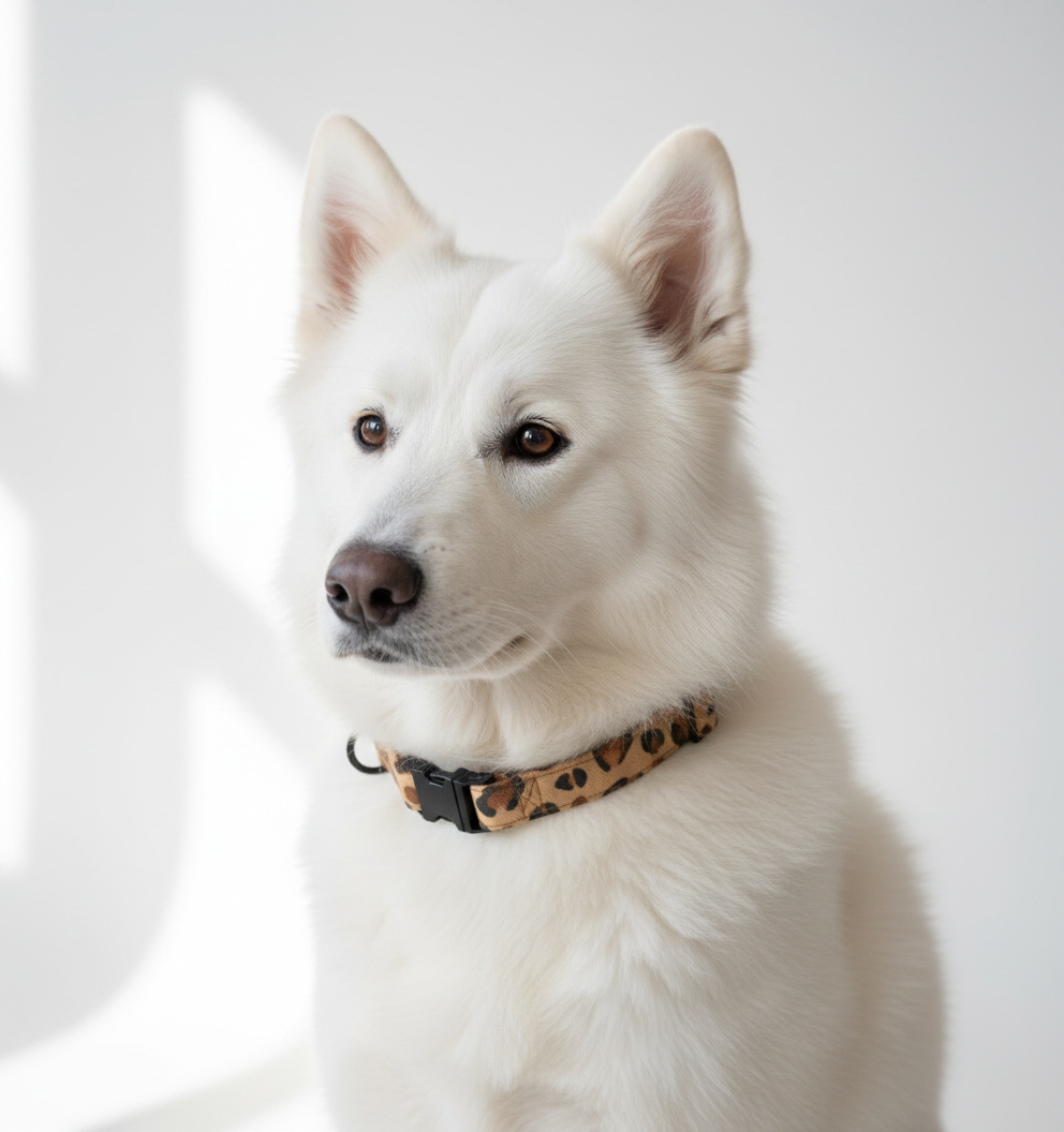 Collier tissu Léna - réglable M/L et renforcé