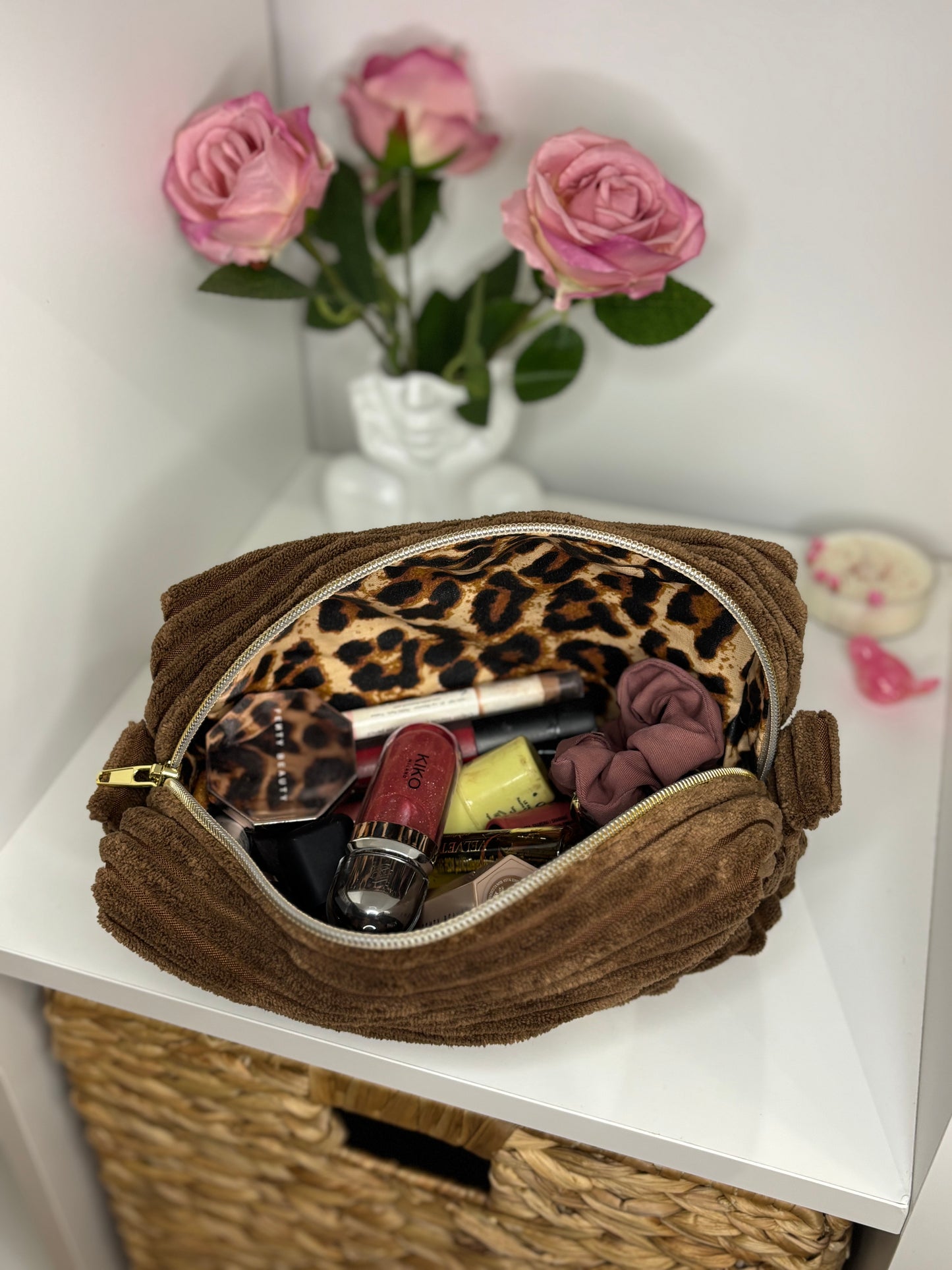 Trousse de toilette imperméable Églantine
