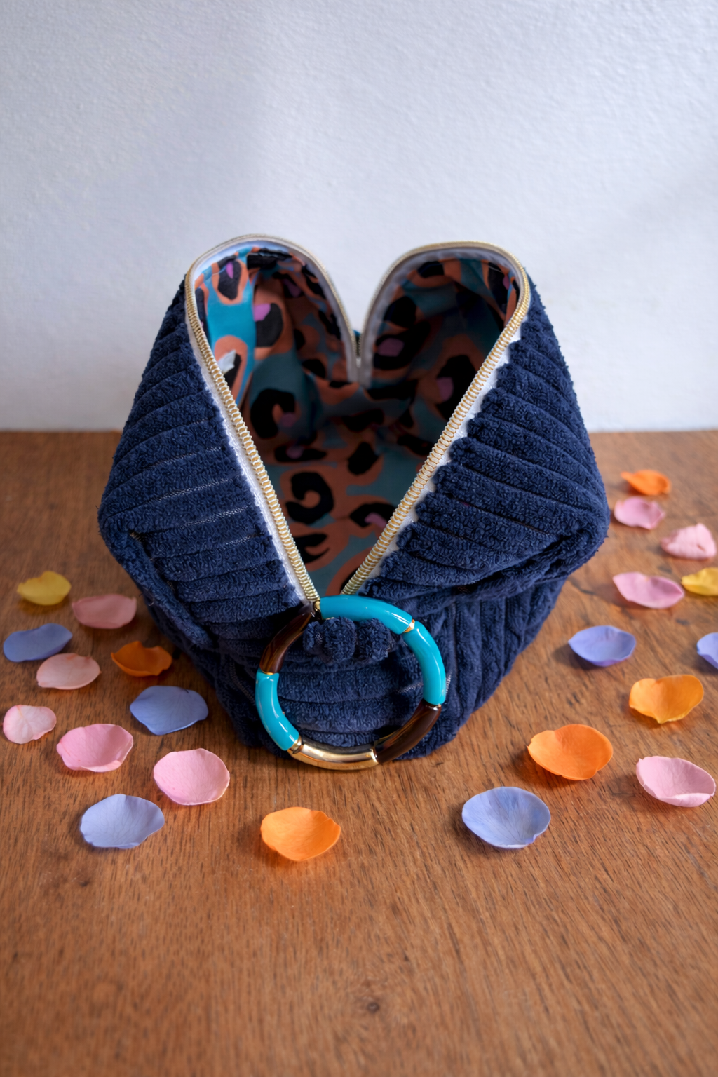 Box Passion bleu léopard