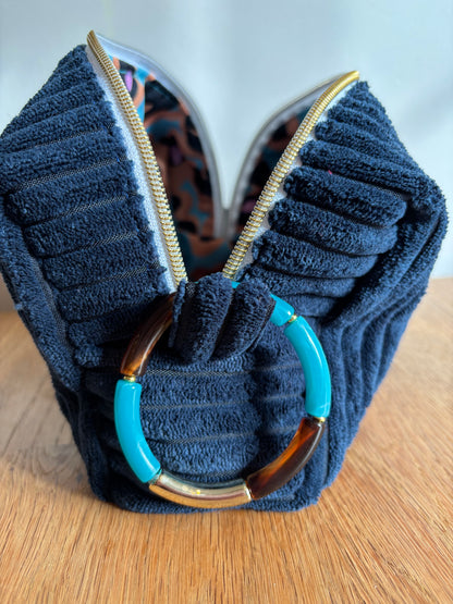 Box Passion bleu léopard