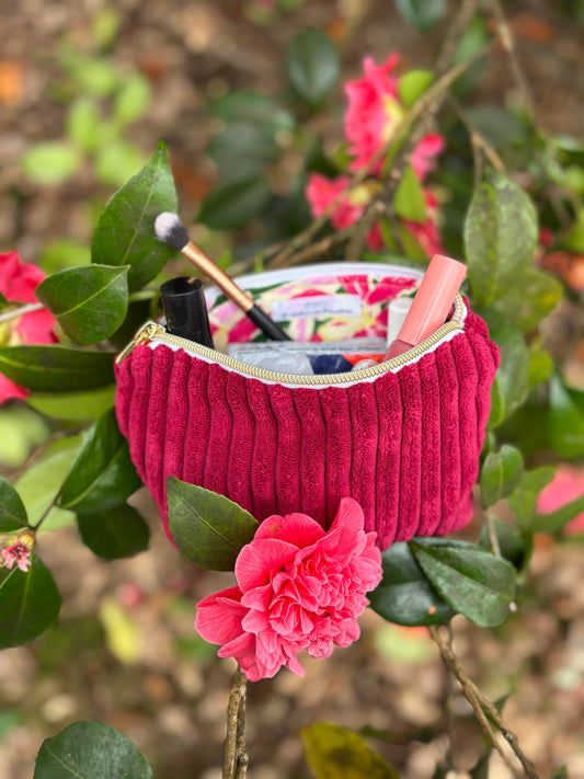 Pochette zipée Camélia