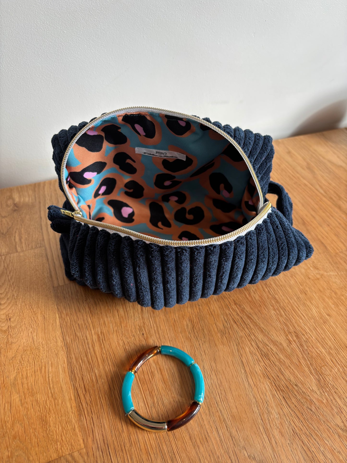 Box Passion bleu léopard