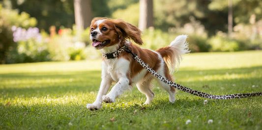 Collier tissu Bertille - réglable S/M et renforcé