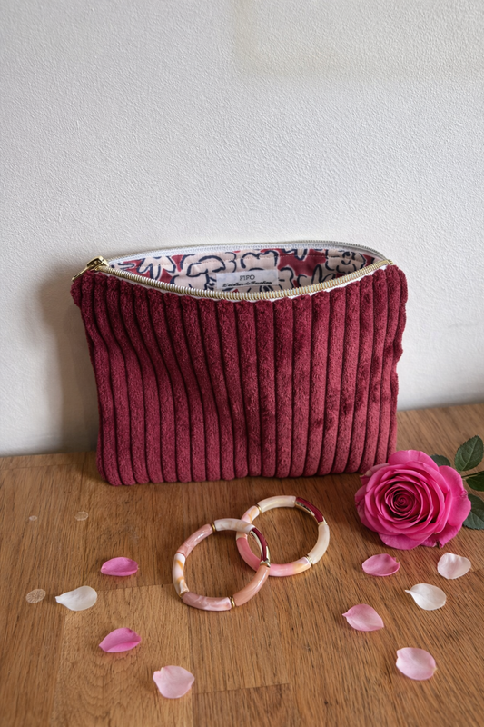 Boxe Grand Amour fuchsia fleuri