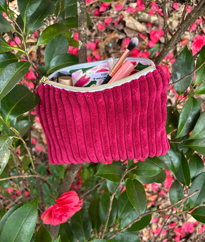 Pochette zipée Camélia