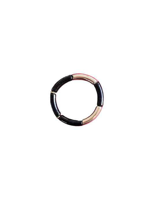 Bracelet noir et doré