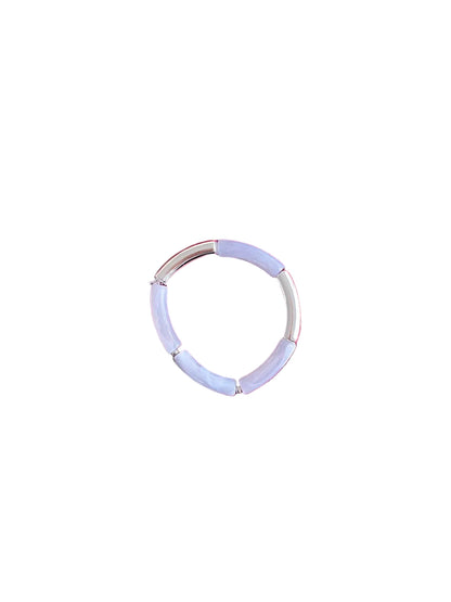 Bracelet gris clair et argenté