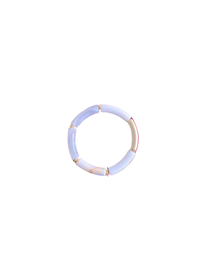 Bracelet blanc et gris