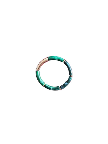 Bracelet nuances de vert
