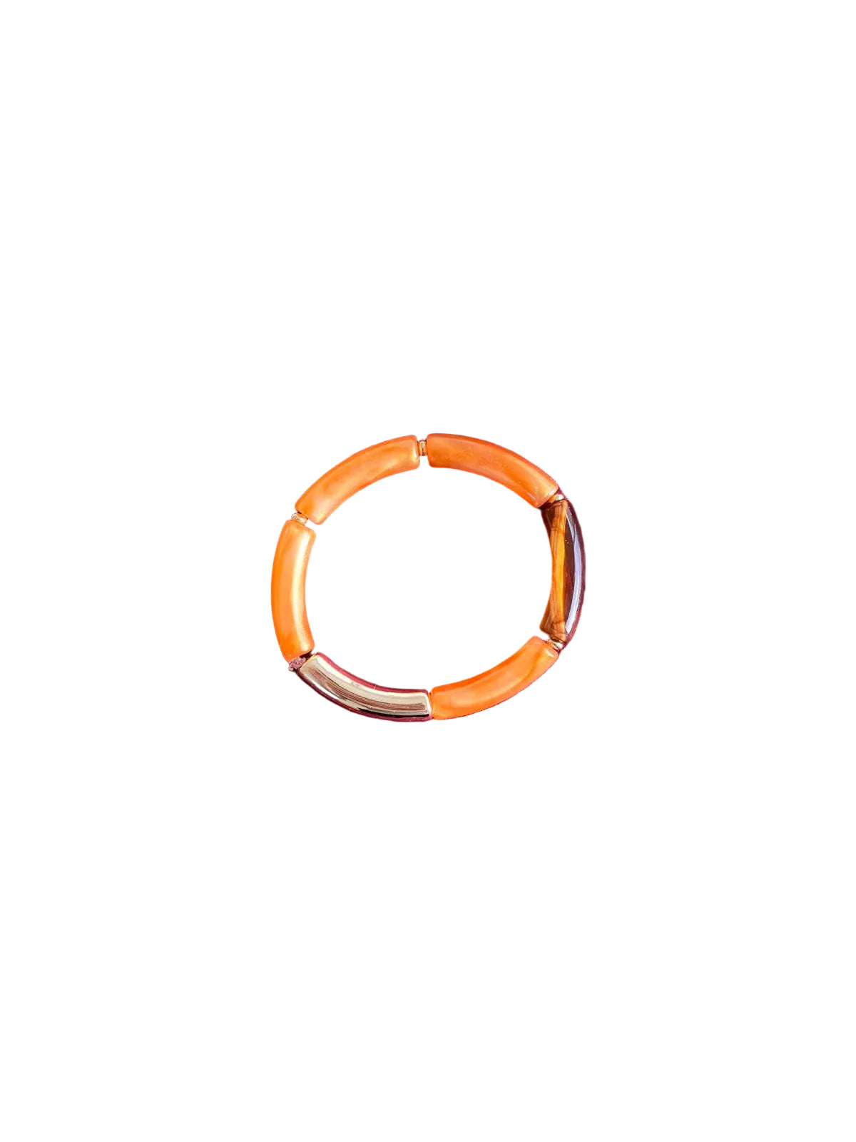 Bracelet orange avec une touche de marron
