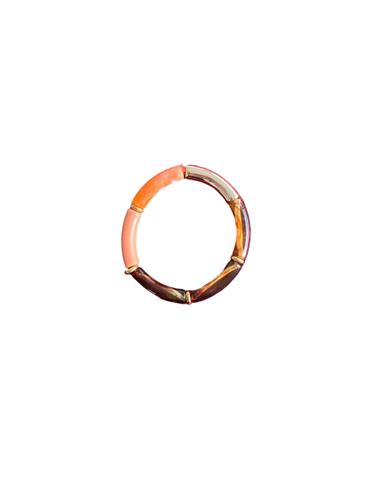 Bracelet marron orangé