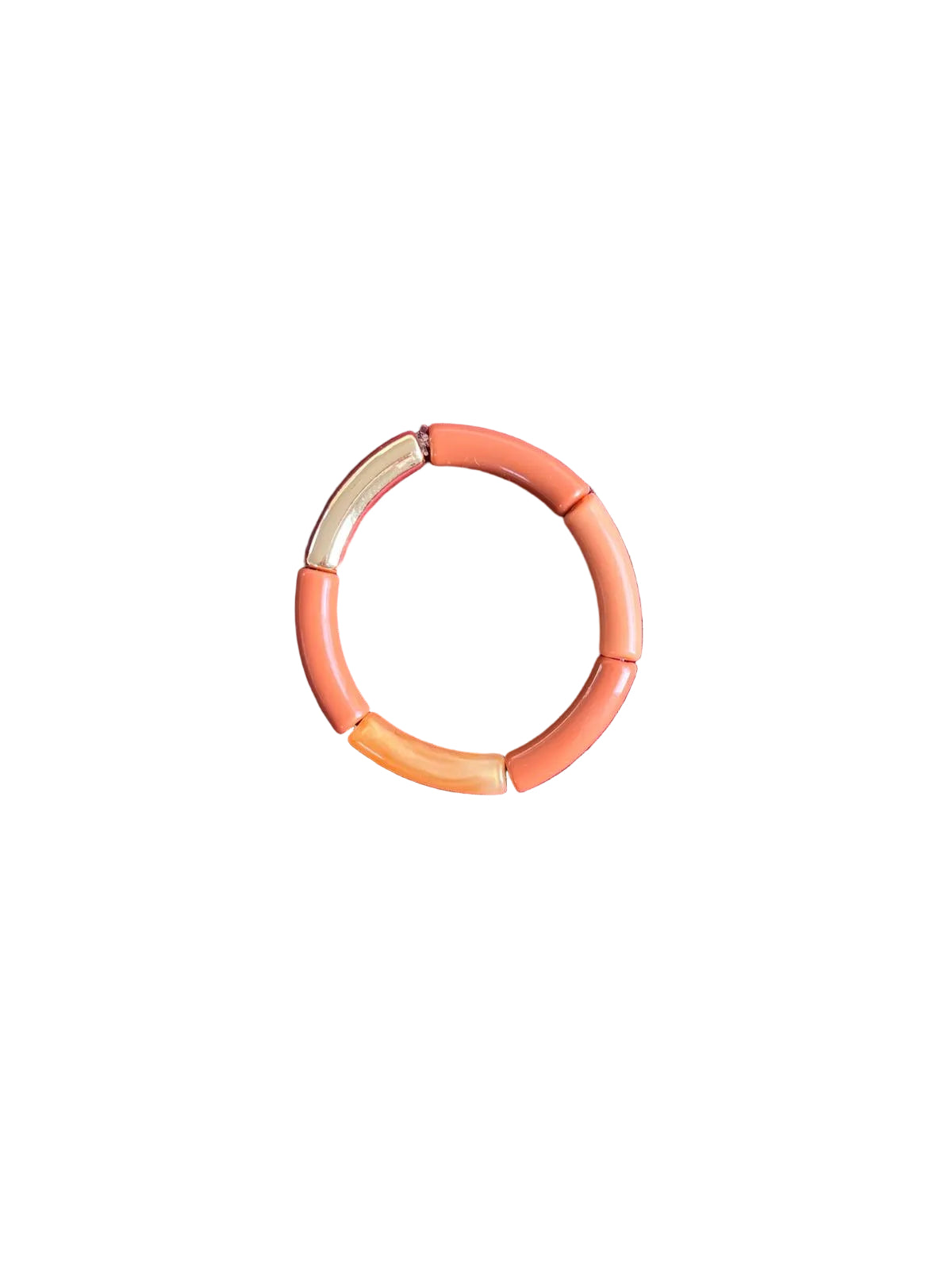 Bracelet rosé avec touche d'orange