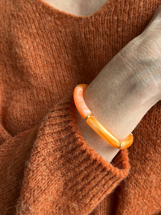 Bracelet nuances d'orange