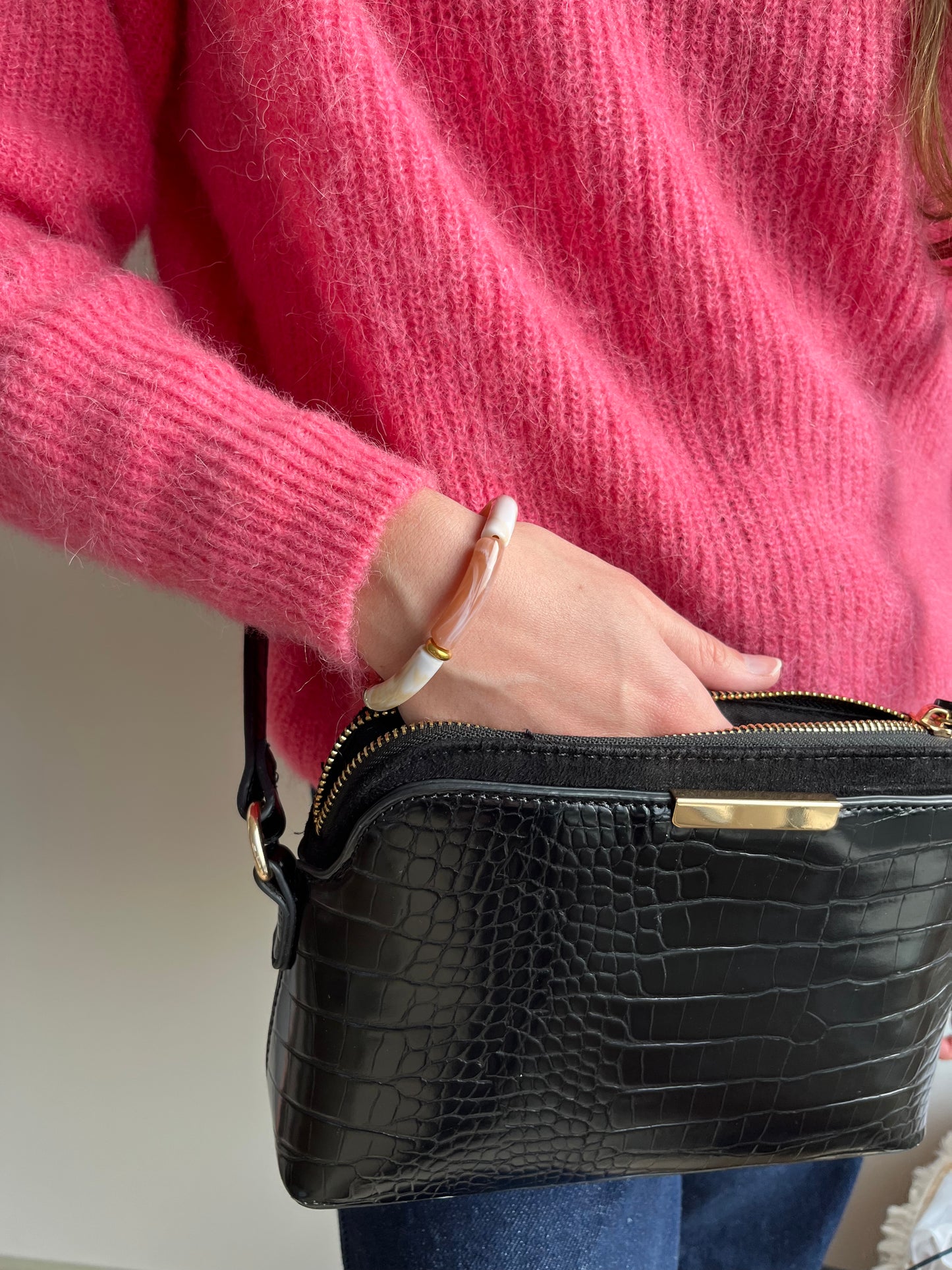 Boxe Grand Amour fuchsia fleuri