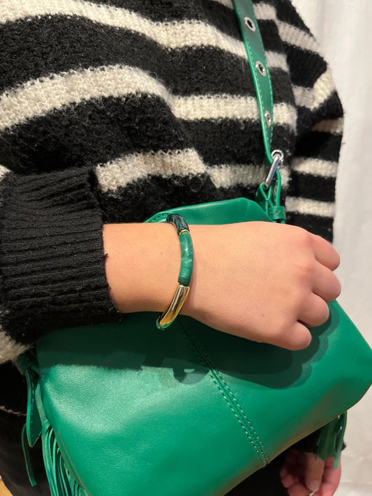 Bracelet nuances de vert