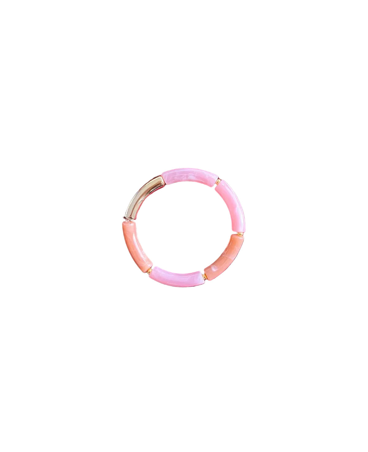Bracelet rose pale et corail