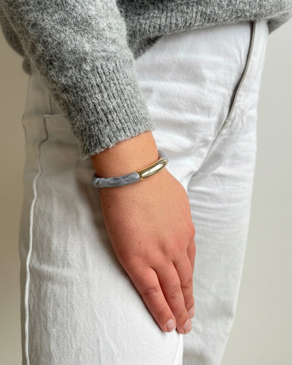 Bracelet gris et doré